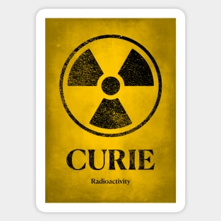 Marie Curie Radioactive Women in Science Poster Sticker